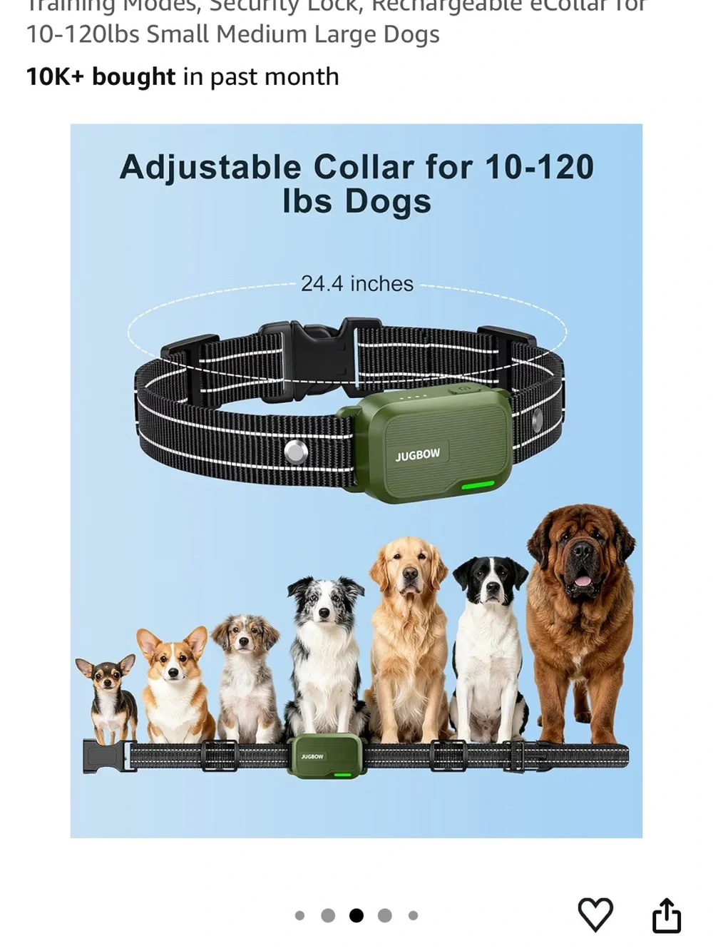 Brand new JUGBOW Rechargeable Dog Training Collar & Remote